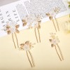 CABODYALS Pack of 5 Hair Pins with Acrylic Flowers and