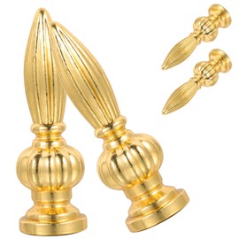 Operitacx 4Pcs Decorative Lamp Finials Vintage Zinc Alloy Knobs for Table Floor Lamps Elegant Replacement Toppers for Lampshades Stylish Classic Lamp Finial Parts