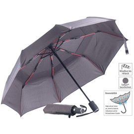 Carlo Milano Storm Proof Umbrella with Teflon Coating 210 T, Safe up to 140 km/h, Diameter 95 cm (Storm Umbrella, Pocket Umbrella, Storm Proof, Waterproof Bags)