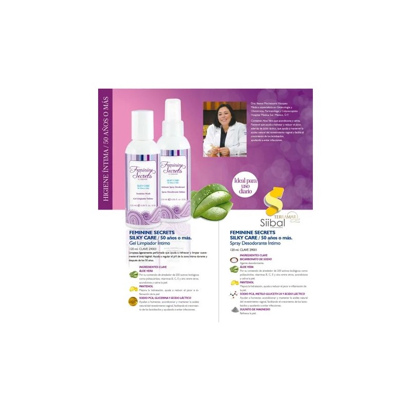 Set Gel Limpiador Y Desodorante Femenino Secrets Silky Care