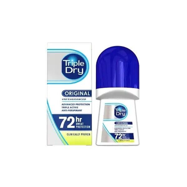 TRIPLE DRY Original roll-on deodorant for extreme perspiration 50ml FREE SHIP