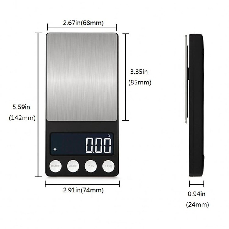 (Upgradaed) Disenkelubo Digital Mini Scale, 500g /0.01g Pocket Scale, Pocket