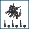 TUCKBOLD 10pcs 5mm Plastic Rivet Engine Trim Fastener Panel Retainer