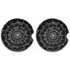 Goth Spider Web Car Coasters 2 Pack,2.5 Inch Unisex Car