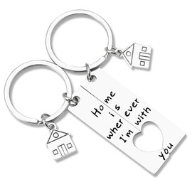 Couple Gifts for Him and Her Home Anniversary Christmas Gift for Couple Husband Wife House Keychains for Women Men Spouse Hubby Gifts from Wifey Housewarming Birthday Valentines Gifts for Fiance Bf Gf