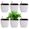 yarlung 6 Pack Self Watering Planter with Water Level Indicator,