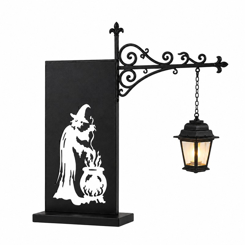 Witch Bookshelf Lantern for Book Nook Decor – Warm Hanging