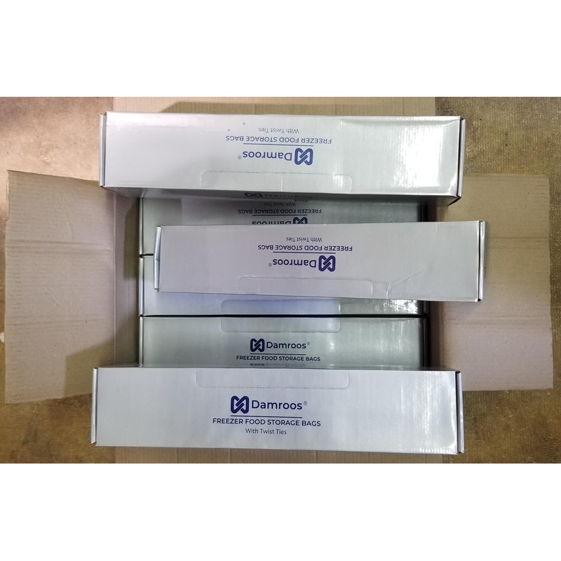 250 Freezer Food Storage Bags, 18" W x 24" H