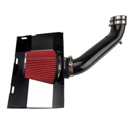 AUTOSITY Air Intake Kit, Cold Air Intake System Kits w/Filter Aluminum Replacement for 2003-2008 RAM 1500/2500 4.7L/ 5.7L Engine (Red)