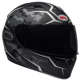 BELL Qualifier Full-Face Motorcycle Helmet (Stealth Camo Matte Black/White - X-Large)