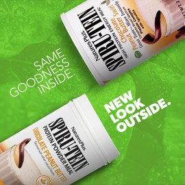 NaturesPlus SPIRU-TEIN Shake - Chocolate Peanut Butter - 2.3 lbs, Spirulina Protein Powder - Plant Based Meal Replacement, Vitamins & Minerals for Energy - Vegetarian, Gluten-Free - 34 Servings