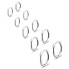 Gokeey 5 Pairs 316L Stainless Steel Small Hoop Earrings Set