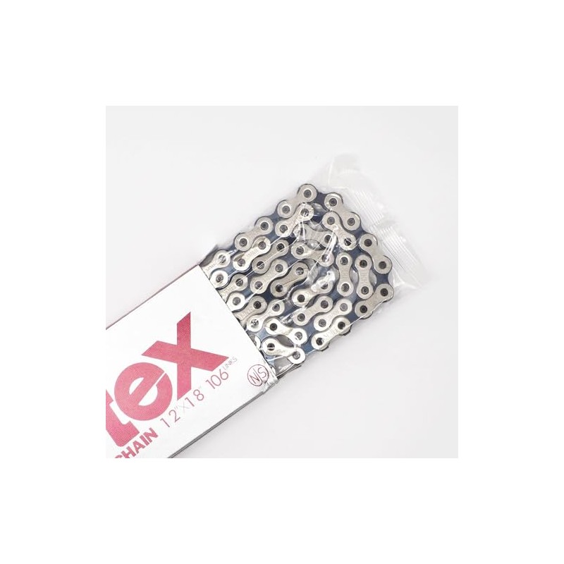 HKK Vertex 1/8" Chain, Silver Black