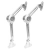 2pcs Chest Hinges, Alloy Lid Support Locking Fixed Hinge Close