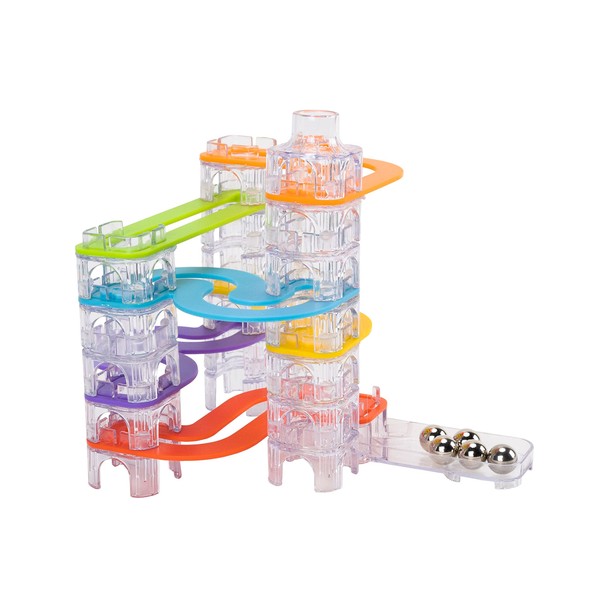 Fat Brain Toys Trestle Tracks Starter Set - 43-Piece Modular