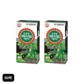 (NS홈쇼핑)정식품 담백한 베지밀 에이 검은콩두유 80팩33983065. (NS Home Shopping) Jeongsik Food Light Vegetable Milk A Black Soybean Soy Milk 80 Packs
