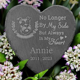 VAPCUFF Miniature Schnauzer Memorial Stone, Miniature Schnauzer Memorial Gifts, Miniature Schnauzer Bereavement Gifts, Sympathy Gifts for Loss of Miniature Schnauzer, in Memory of Miniature Schnauzer