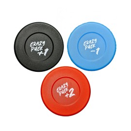 Crazy Puck Street Hockey Puck Set – Lightweight and Soft Rubber Ice Hockey Pucks for Practice Shooting, Stickhandling and Passing – Indoor and Outdoor Hockey Equipment (Pack of 6)