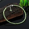 GEMKORA Natural Real Peridot Crystals Bracelet, 3mm Best Grade Micro