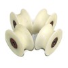(80-34-12) 4 pieces x 80 mm diameter milled nylon pulley,