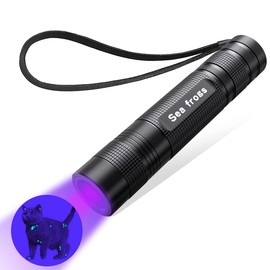 Seafrogs UV Black Flashlight, 25W High Power Professional Rechargeable Black Light, 365nm Fashlight for pet Urine Detector,Bed Bug,Scorpion, Stain,Dye Detector
