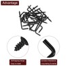 sourcing map Right Angle Hooks, 20Pcs 2" L Shaped Screw