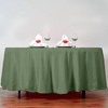BalsaCircle 108 inch Willow Green Round Polyester Tablecloth Fabric Table