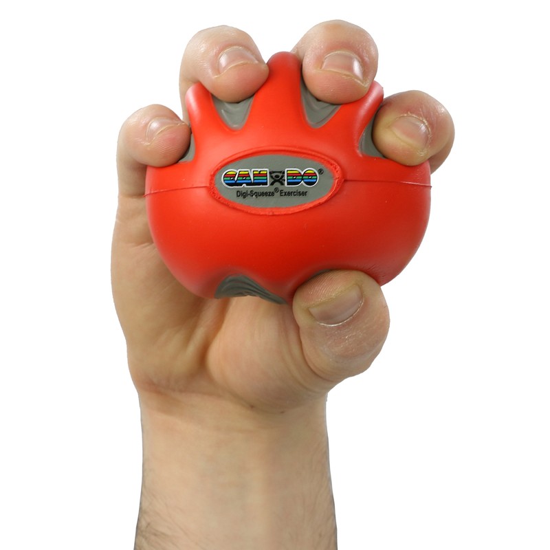 Cando-29860 Digi-Squeeze Hand Exerciser, Medium, Red: Light