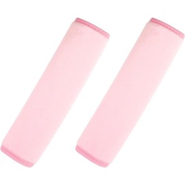 2 PCS Car Seat Belt Pads Cover Soft Seat Belt Shoulder Pad Safety Belt Strap Shoulder Pad Comfortable Driving Compatible with Most Cars Helps Protect You Neck and Shoulder (Pink, One Size)
