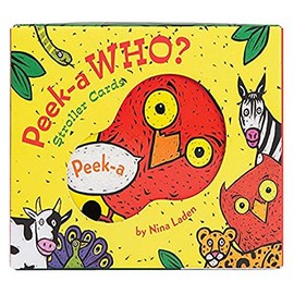 Peek-a Who? Stroller Cards (by Nina Laden, Touch and Feel Stroller Cards, Animal Flash Cards for Toddlers and Infants)