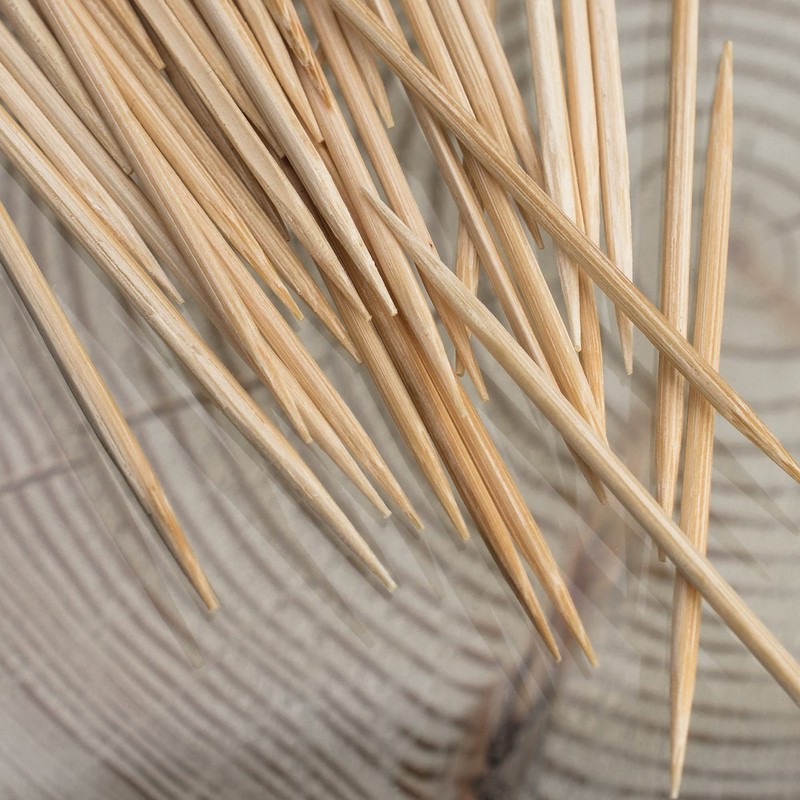 Premium Toothpicks (Pack of 1500) Untreated Wood Toothpicks for Dental