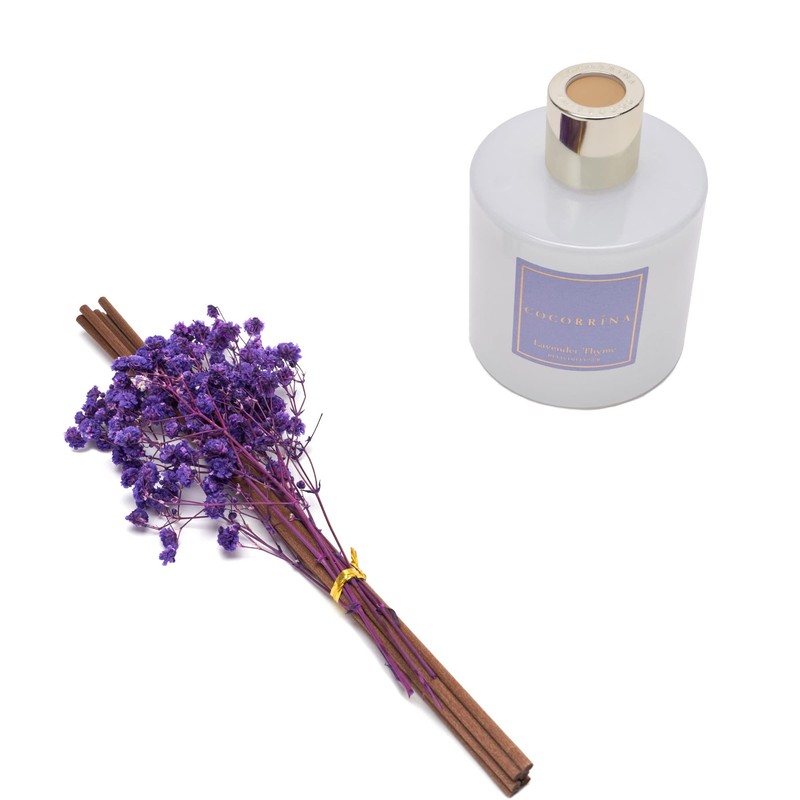 Cocorrína Premium Reed Diffuser Set with Preserved Baby's Breath &