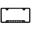 Ford Bronco Unbreakable Polycarbonate Universal License Plate Frame - Gray