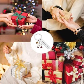 4Trails Duck Keychain I DUCKING LOVE YOU, Metal Duck Key Chain Keyring, Couple Keychain, Duck Inspirational Gift for Duck Lover birthday holidays