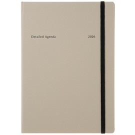 Laconic Notebook 2026 A5 Weekly Hardcover Beige LALD108-260BE (Starting December 2025)
