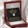 Substitute Teacher Necklace Love Knot 14k White Gold Finish -