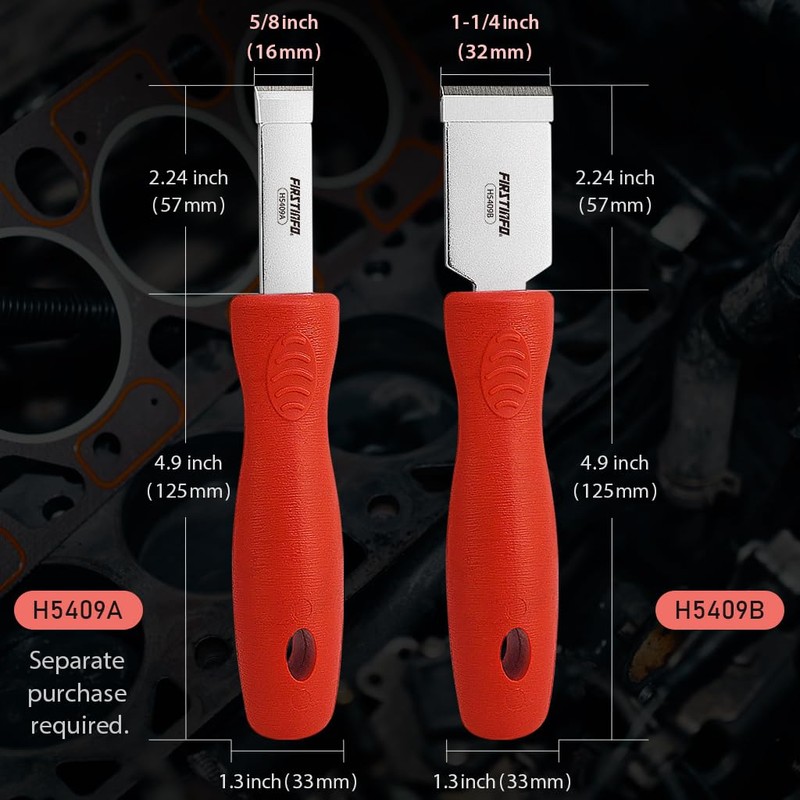 FIRSTINFO H5409B Tungsten Carbide Scraper | 1-1/4-Inch | Automotive Gasket,