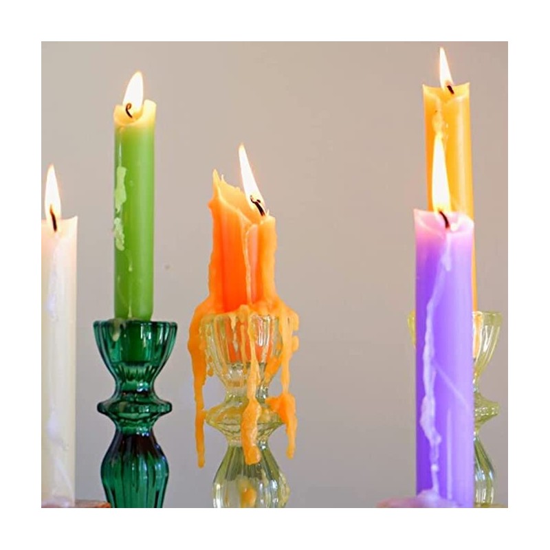 Candlestock Hippie Drippy Drip Candles - Pack of 6 Dripping