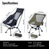 iClimb Ultralight Compact Camping Folding Beach Chair with Anti-Sinking Large