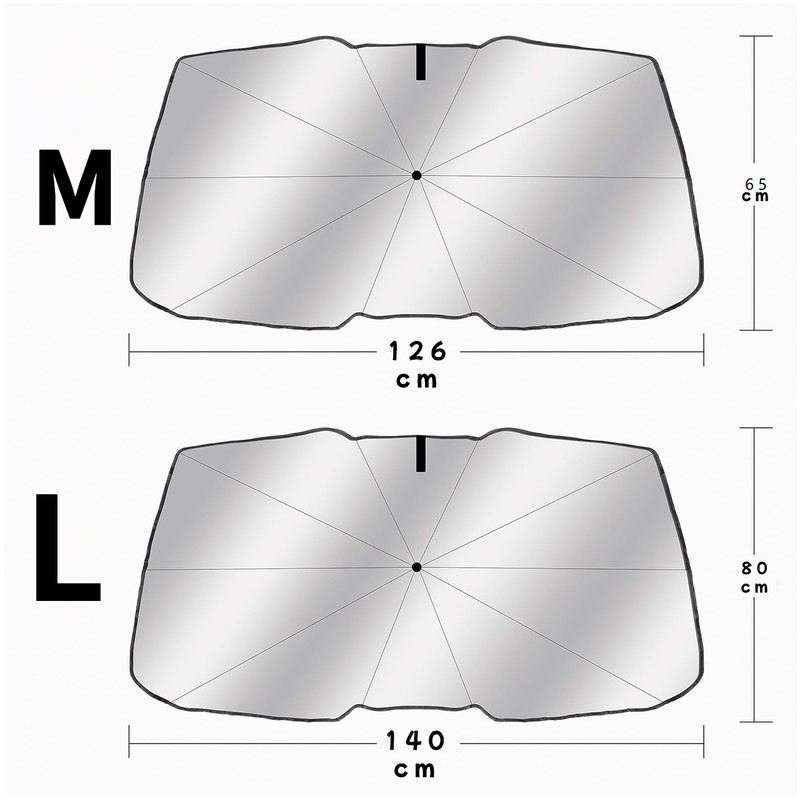 Mud Bunny Car Sun Shade, Car Front, Foldable, Parasol, UV