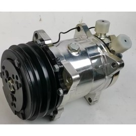 CNCRSR V-Belt Sanden 508 Style Chrome Aluminum Air Compressor AC Air Conditioning