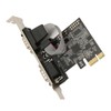 2 Port PCI Express RS232 DB9 Serial Port Card PCIe