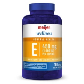 Meijer Vitamin E capsules 450 mg soft gels 100 count