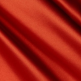 Shannon Fabrics Silky Satin Charmeuse Solid Rust Fabric By The Yard