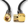 deleyCON SAT Antenna Cable 7.5m (24.61 ft.) Coaxial Satellite Cable