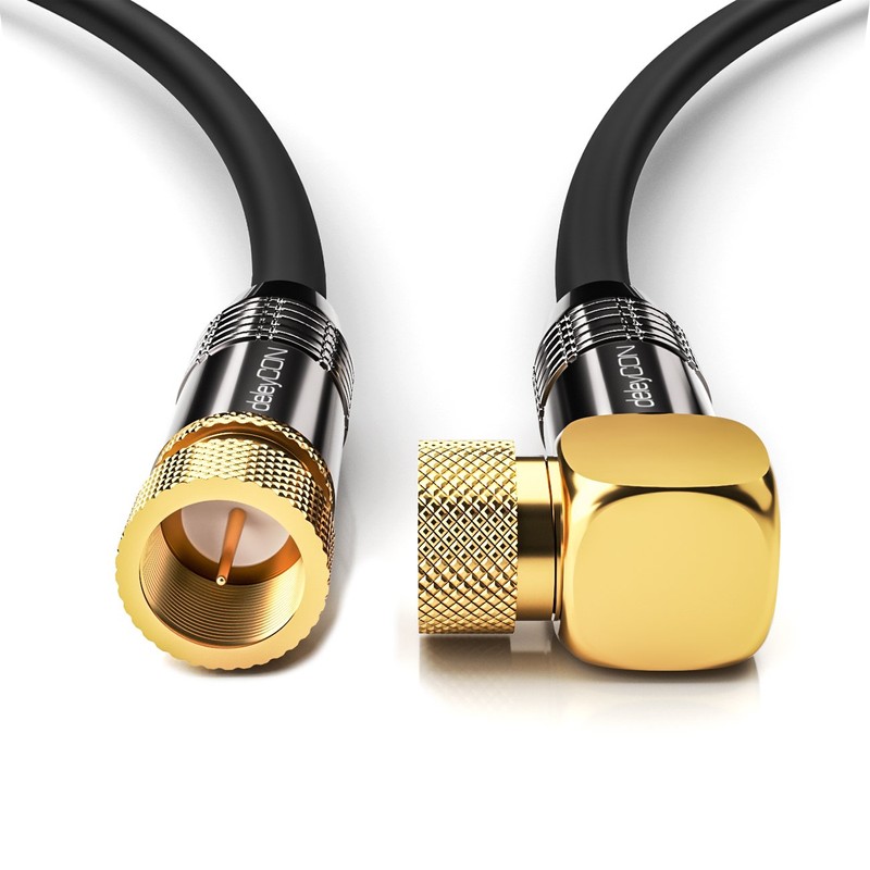 deleyCON SAT Antenna Cable 7.5m (24.61 ft.) Coaxial Satellite Cable