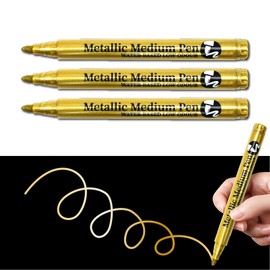 Water-Based Pen (Gold [3pcs])