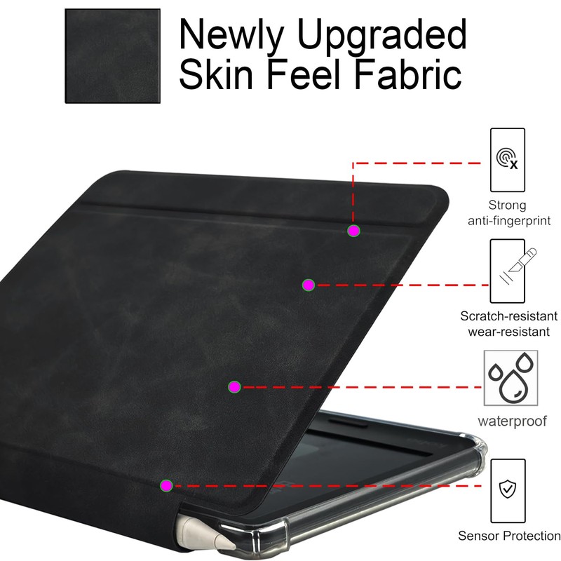 GOVTVA Folio Leather Case for 7" Kobo Libra Colour (2024)
