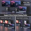 6-1 USB C Hub with 4K HDMI, VGA, 2 USB