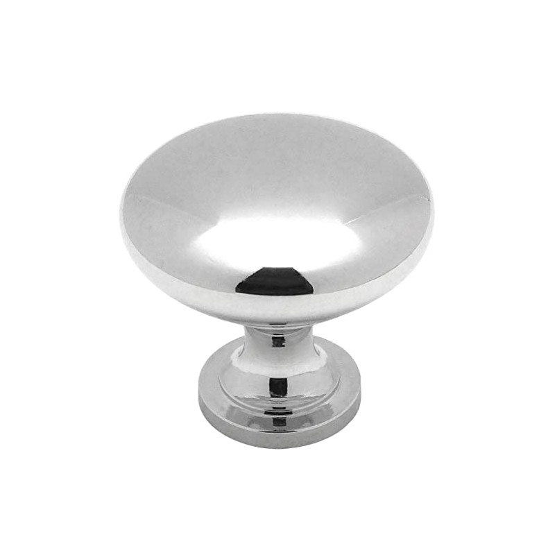 Cosmas® 5305CH Polished Chrome Traditional Round Solid Cabinet Hardware Knob